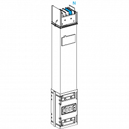 секция распр. верт. 800a, 0,8м Schneider Electric. Вид 1