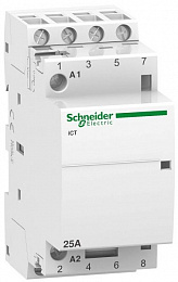 iCT Модульный контактор 25A 4НО 24В АС Schneider Electric. Вид 1