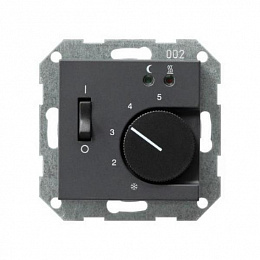 Накладка на термостат (антрацит) System 55 Gira. Вид 1